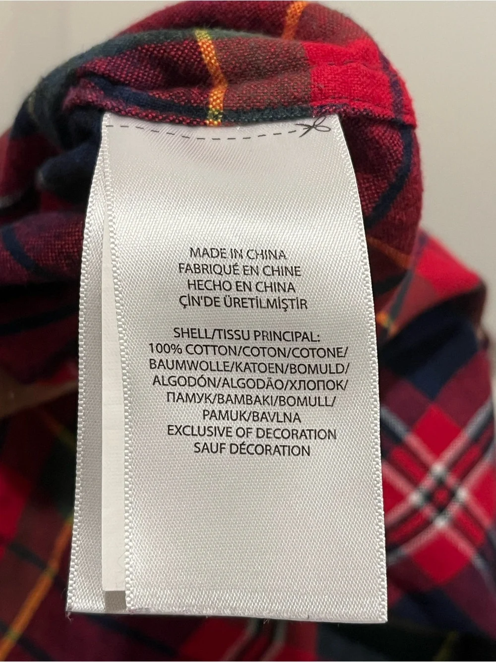 Ralph Lauren Red and Navy Plaid